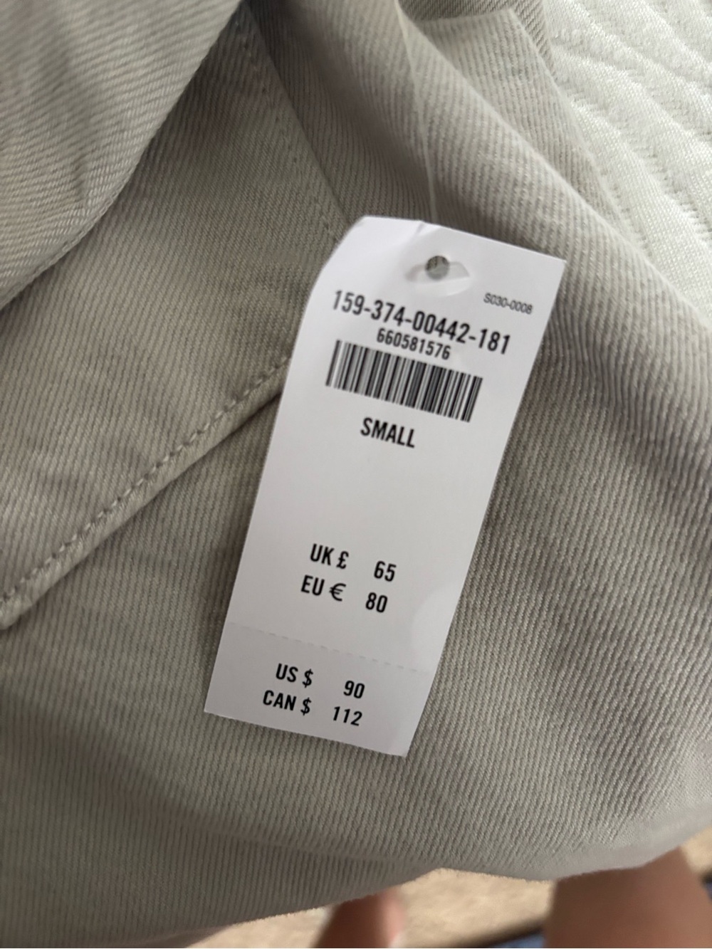Abercrombie Light Gray Button-Up Denim Shirt Dress - Picture 2 of 3
